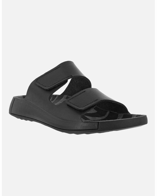 Ecco Black 2Nd Cozmo Soft Leather Sandals for men