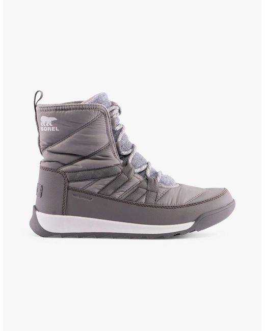 Sorel Gray Whitney Ii Plus Lace Winter Boots
