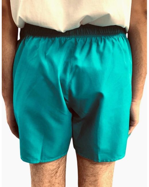 EA7 Blue Stretch Swim Shorts for men