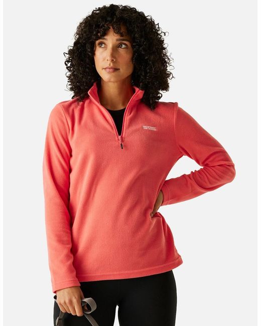 Regatta Purple Great Outdoors /Ladies Sweetheart 1/4 Zip Fleece Top