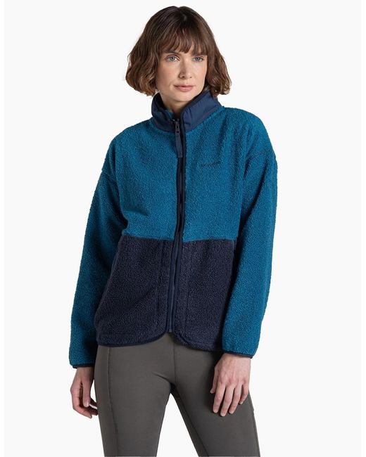 Craghoppers Blue Ladies National Trust Avens Two Tone Fleece Jacket