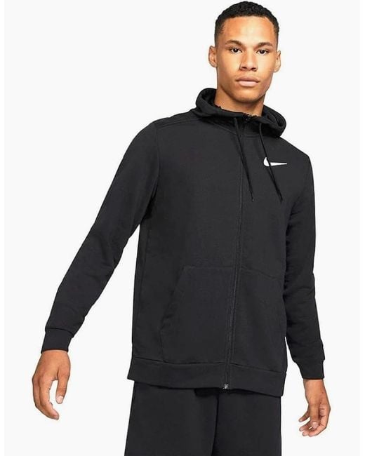 Nike Blue Pro Dri-Fit Training Full Zip Hoodie for men