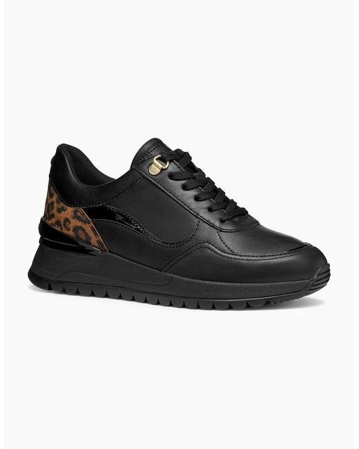 Geox Black D Desya A Trainers