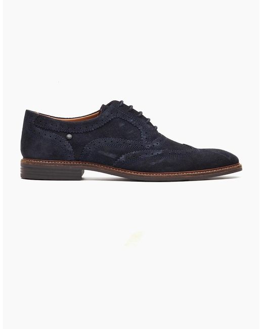Base London Blue London Clarence Brogue Leather Brogues Shoes for men
