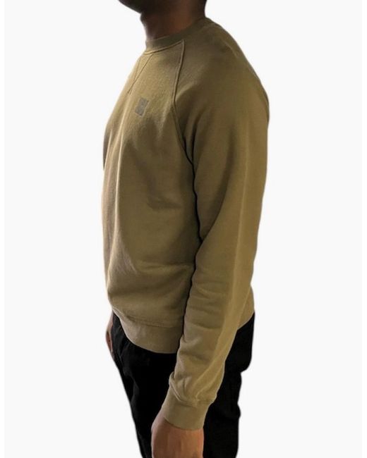 OUTHERE Green Small Logo Sweatshirt for men