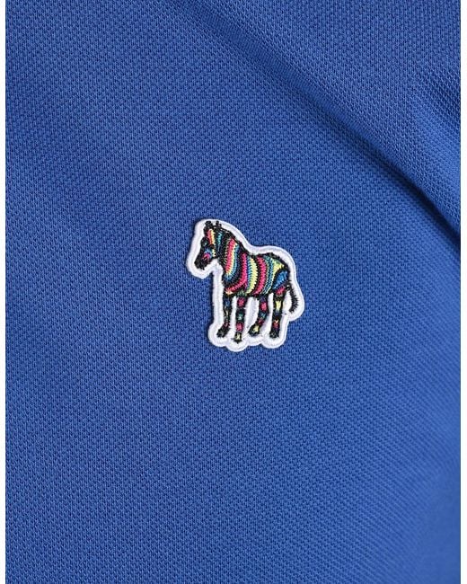 Paul Smith Blue Reg Fit Polo for men