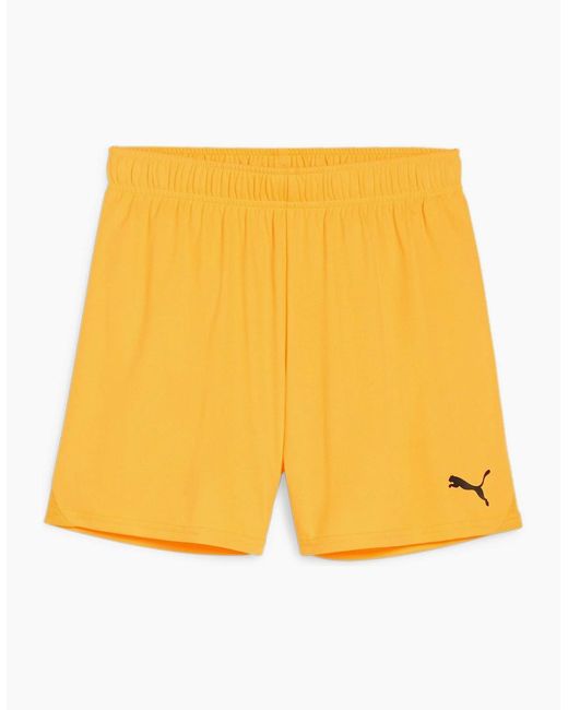 PUMA Yellow Teamgoal Shorts Wmns Football Shorts