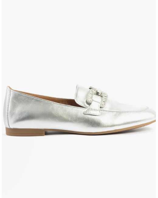 Gabor White Jackie Loafers