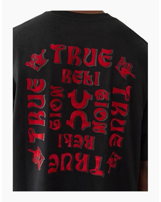 True Religion Red 109297 T Shirts for men