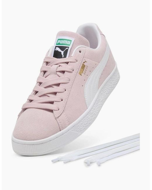 PUMA Pink Classic Suede Misty/ Trainers