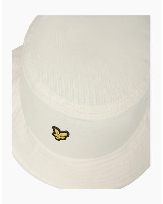 Lyle & Scott White Bucket Hat for men