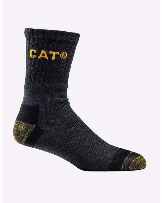 Caterpillar Black Premium Work Socks Charcoal for men