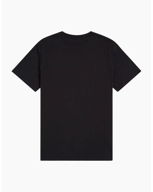 Fred Perry Black T Shirt Ringer Crew Neck Short Sleeve Summer Tee for men