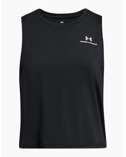 Under Armour Black Vanish Sleeveless Crew Neck Tank Vest