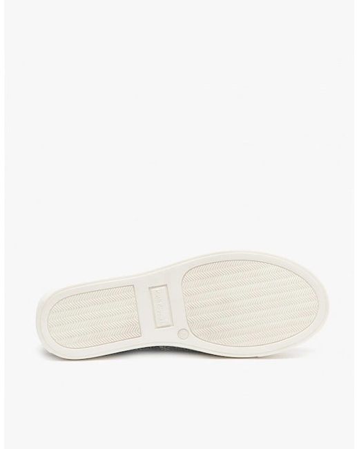 Hush Puppies White Tessa Leather Casual Trainers Python
