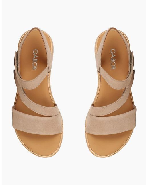 Gabor White Oporto Sandals