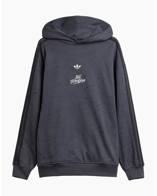 Adidas Originals Blue 100T Hoodie for men