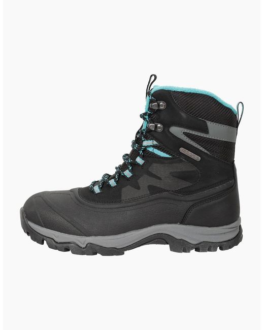 Mountain Warehouse Black Ladies Ultra Piste Basher Ii Waterproof Snow Boots