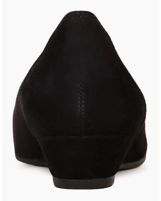 Gabor Black Chester Court Shoes