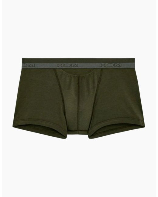 Hom Green Sumptuous Ho1 Boxer Trunk, Dark Khaki for men