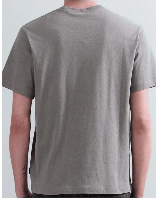 Replay Gray Basic Logo T-Shirt for men