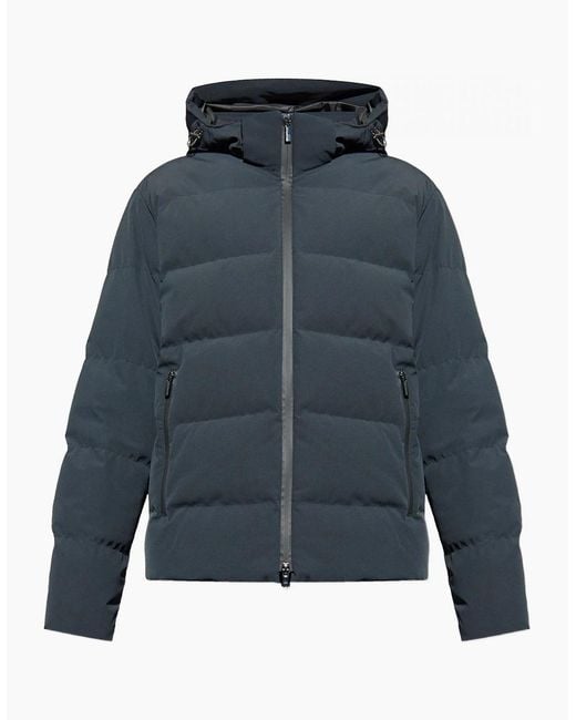 Paul & Shark Blue Typhoon Hooded Down Jacket for men