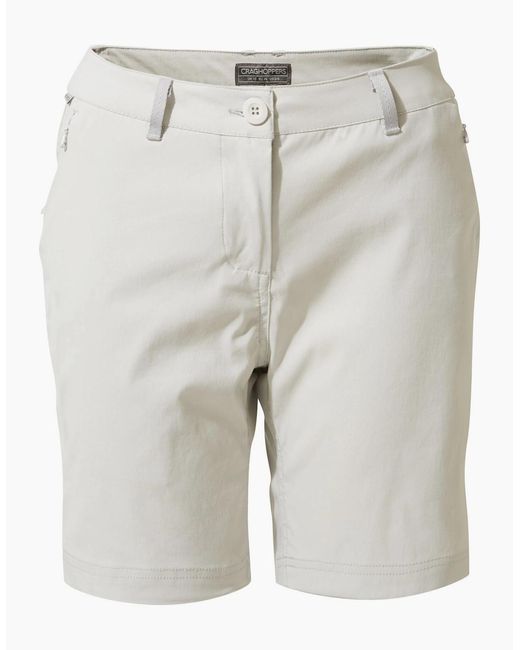 Craghoppers White Ladies Kiwi Pro Iii Shorts