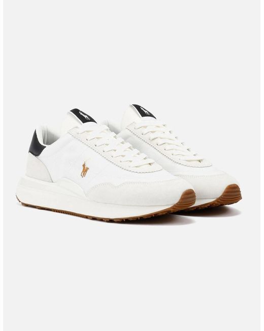 Polo Ralph Lauren White Trainer 89 /Multi Pp Trainers for men