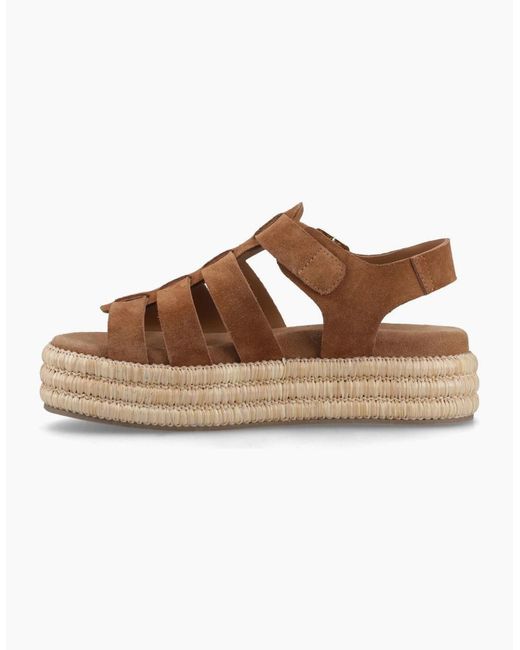 Hush Puppies Brown Rosetta Gladiator Sandals