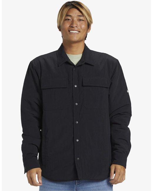 Quiksilver Black Cold Snap Insulated Shacket for men