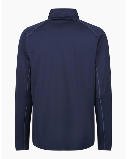 Regatta Blue Professional Core Stretch Half Zip Midlayer for men