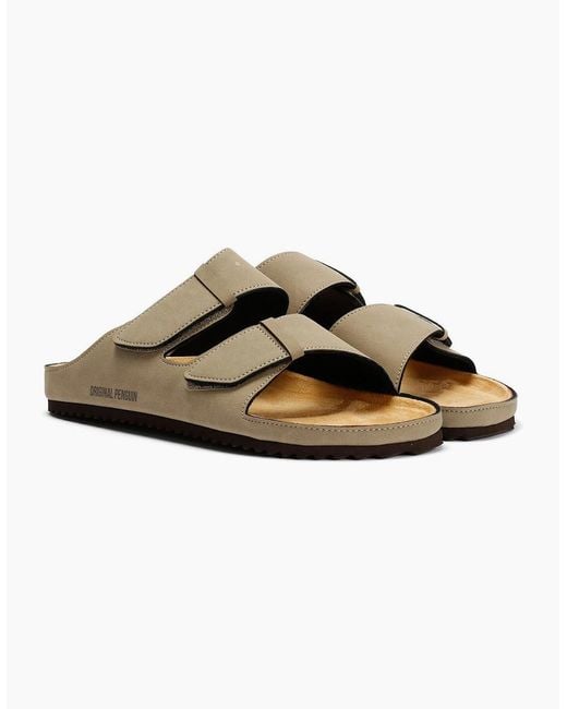Original Penguin Brown Penguin Panache Sand Sandals for men