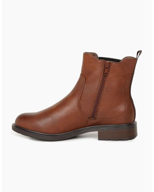 Softline Brown Sage Chelsea Boots