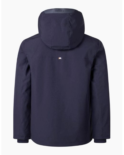 Aquascutum Blue Active Shell Active Mid Parka Jacket for men