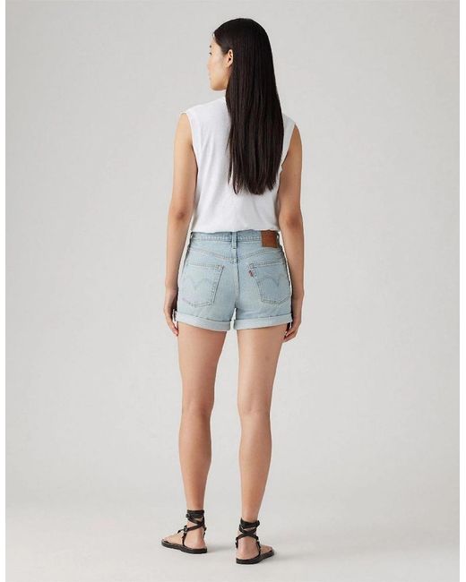 Levi's Blue 501 Rolld Shorts