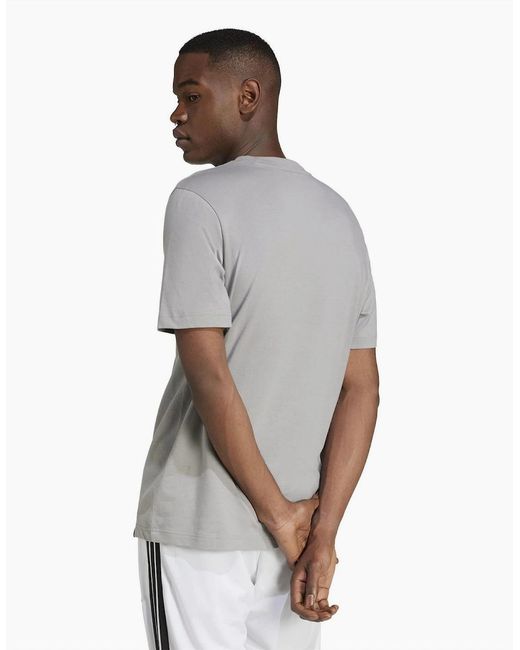 Adidas Gray Regular Fit Short Sleeve Crew Neck T-Shirt for men