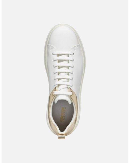 Geox White D Spherica Ecub-2 Trainers