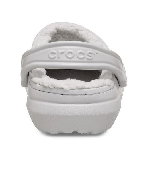 CROCSTM White Classic Lined Clogs for men