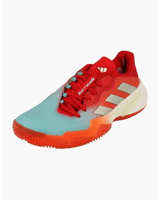 Adidas Red Barricade Clay Tennis Shoes Trainers Hq8427