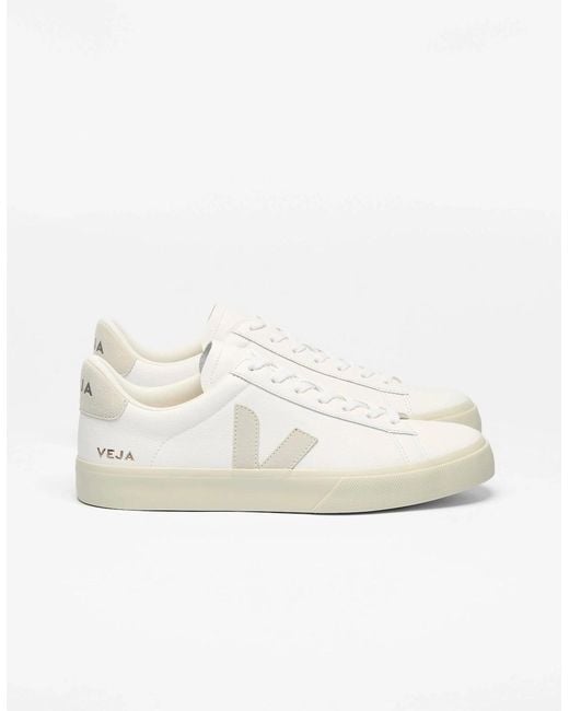 Veja White Campo Leather Trainers