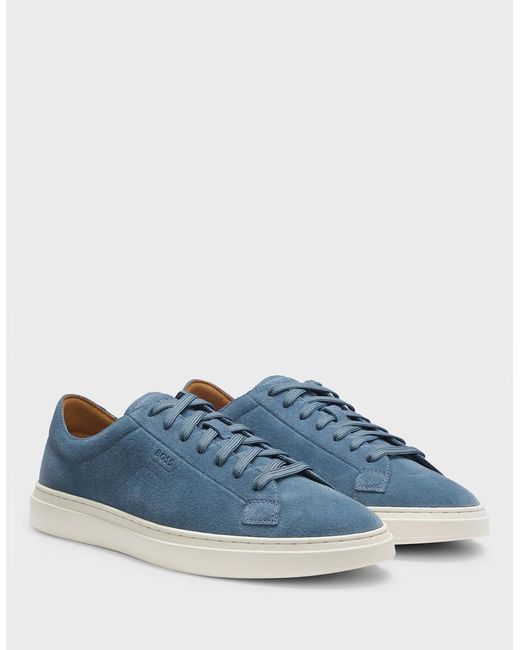 Boss Blue Kieran Tenn Sneakers for men