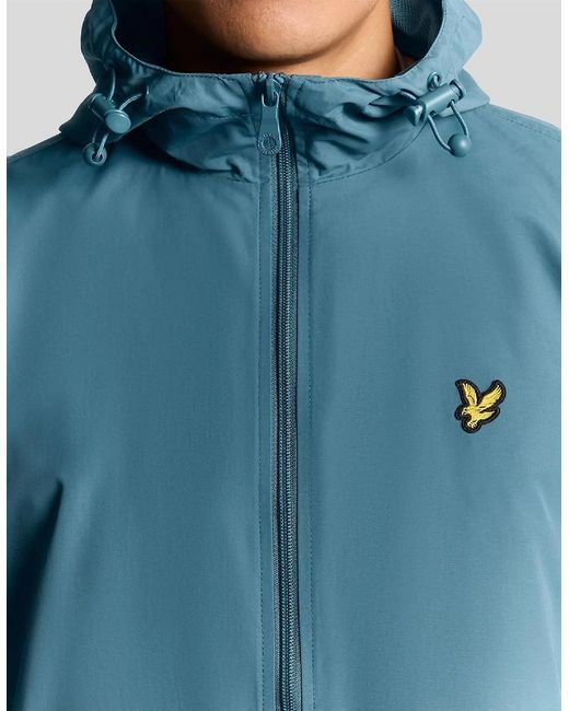 Lyle & Scott Blue Through Hooded Jacket for men