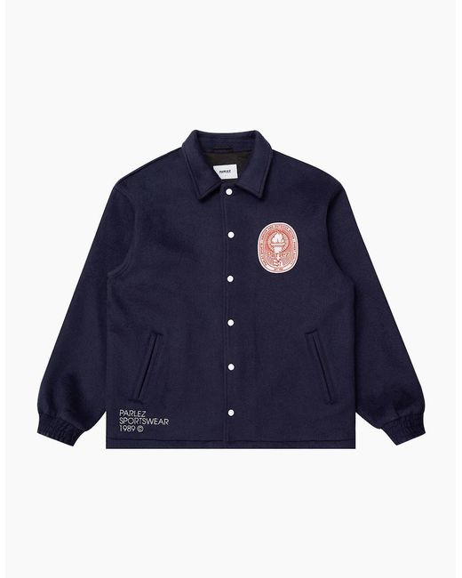 Parlez Blue Midnight Podium Coach Jacket for men