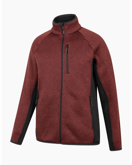Mountain Warehouse Red Treston Full Zip Fleece Jacket for men