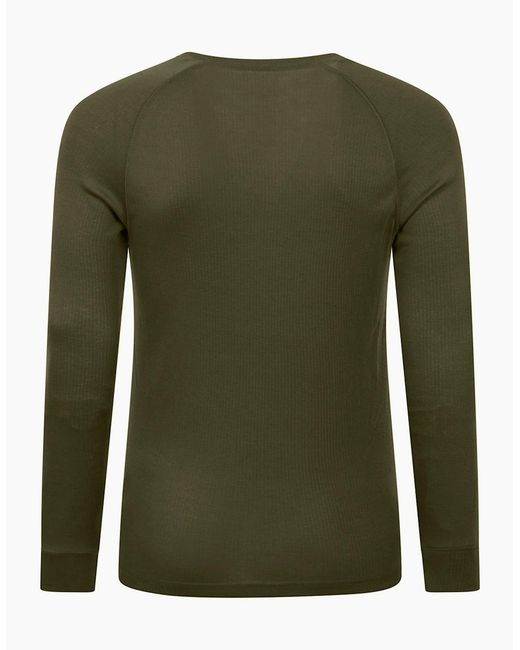 Mountain Warehouse Green Talus V Neck Thermal Top for men