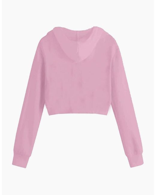 Miso Pink Cropped Hoodie