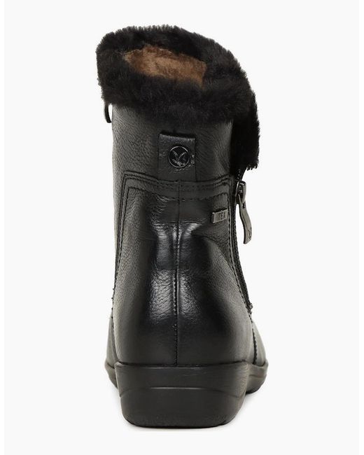 Caprice Black Vivian Ankle Boots
