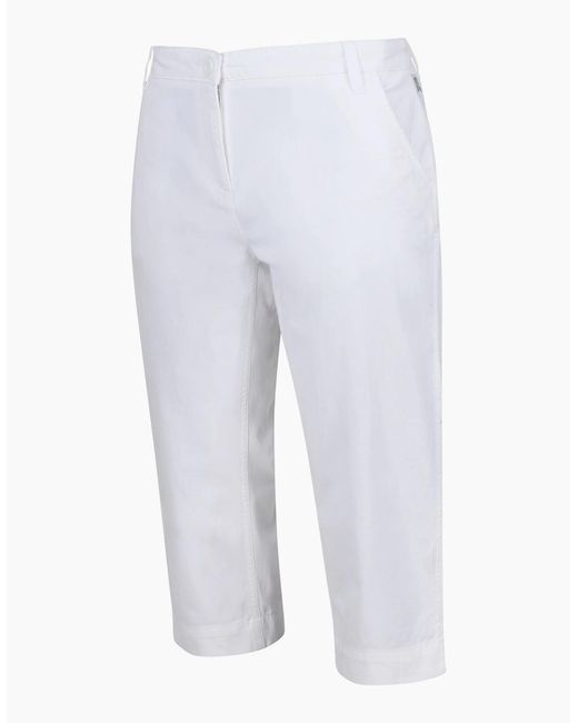 Regatta White Ladies Bayletta Capri Trousers