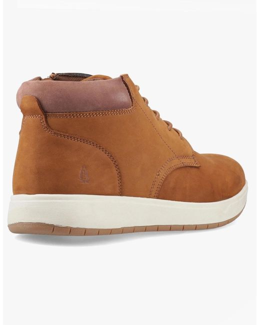 Hush Puppies White Bronko Chukka Boots Tan for men