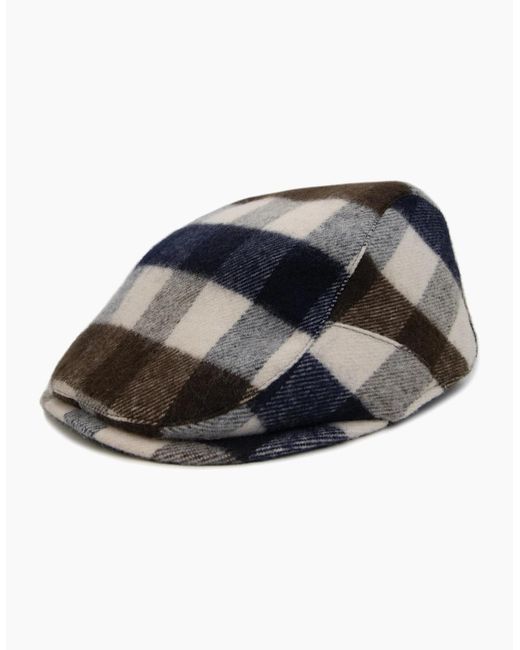 Aquascutum Blue Water Repellent Flat Cap 30 for men